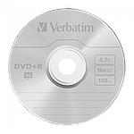 Диск DVD+R 4,7GB 16x Verbatim Matt Silver