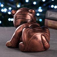 Копилка "Тигренок" бронза, 17х13х10,5см, фото 4
