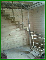 Каркас лестницы с поворотом модель 100