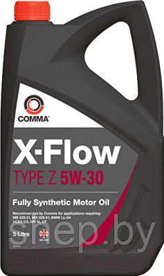 Моторное масло COMMA X-FLOW TYPE Z 5W30 5L - фото 1 - id-p169388774