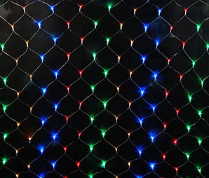 Гирлянда СЕТКА 120 LED размер(200*180см) цветная
