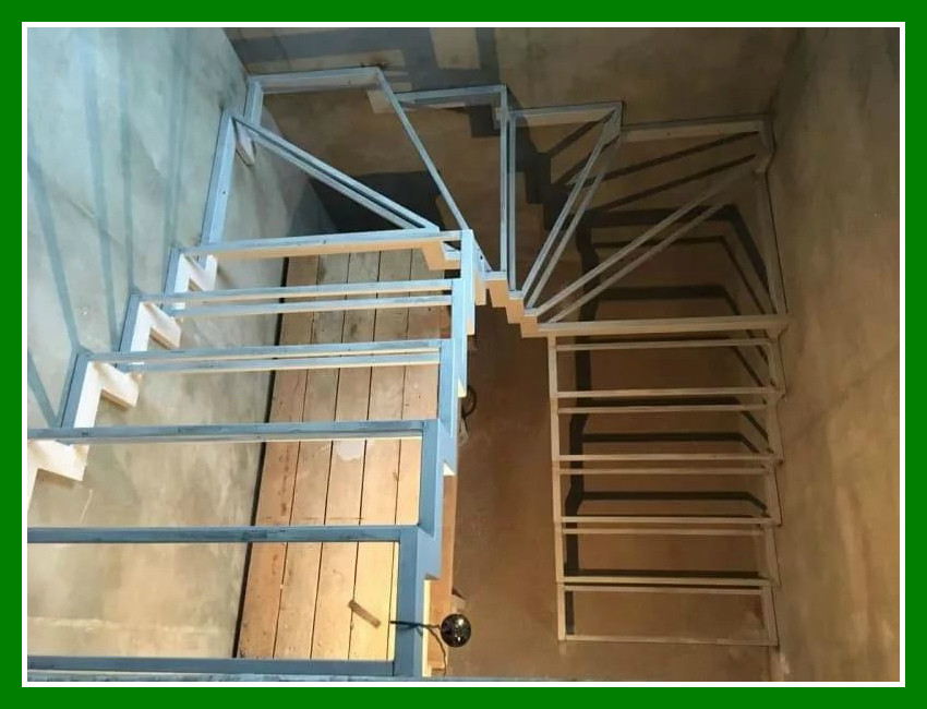 Каркас лестницы с забежными ступенями модель 111 - фото 1 - id-p169389038