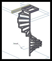 Винтовая лестница модель 2