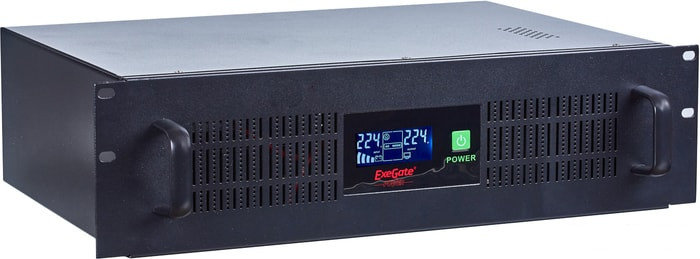 Источник бесперебойного питания ExeGate Power RM UNL-1500 LCD, фото 2