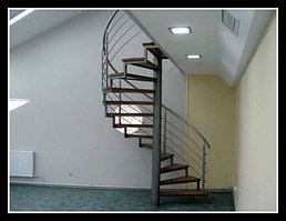 Винтовая лестница металлическая модель 25