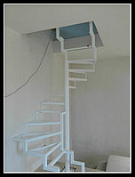 Металлокаркас винтовой лестницы модель 27