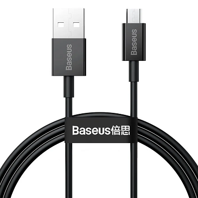 Кабель Baseus CAMYS-01 Superior Series Fast Charging Data Cable USB to Micro USB 2A 1m черный - фото 1 - id-p169391292