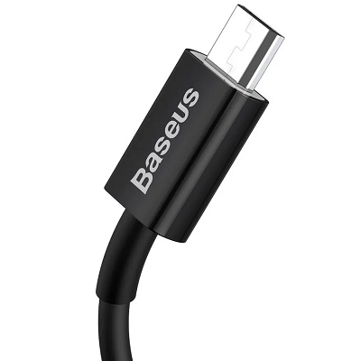 Кабель Baseus CAMYS-01 Superior Series Fast Charging Data Cable USB to Micro USB 2A 1m черный - фото 2 - id-p169391292