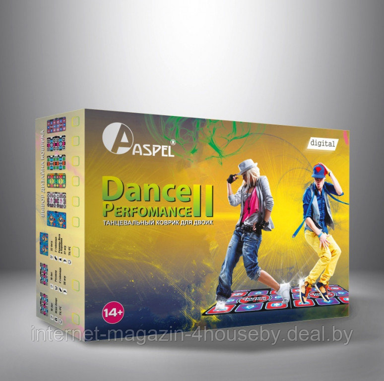 Танцевально-игровой коврик для двоих ASPEL Dance Performance II (32 бита) - фото 5 - id-p73365580