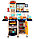 MJL-89 Кухня детская игровая, высота 100 см, вода, паром, звук, 65 предметов, синяя, фото 2