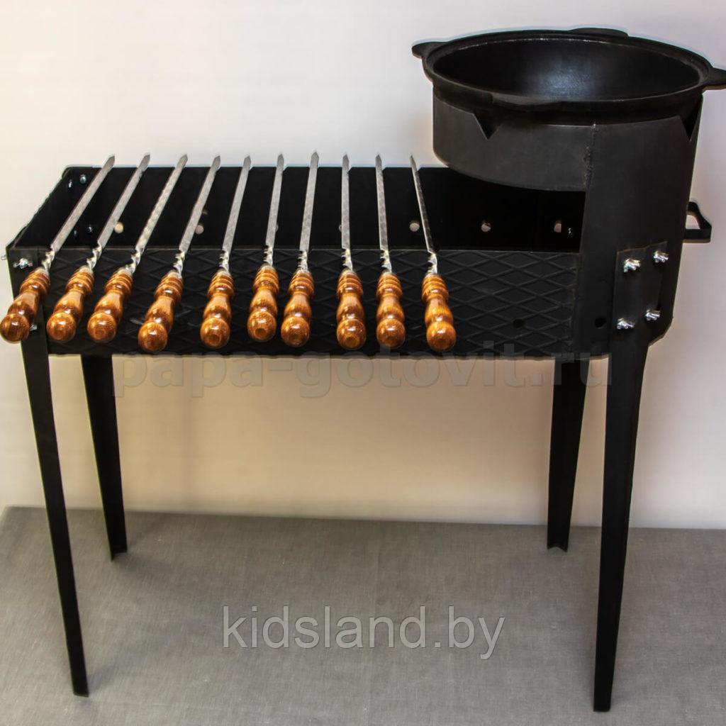 Мангал с печью для казана 8 - 10 литров - фото 2 - id-p169414000
