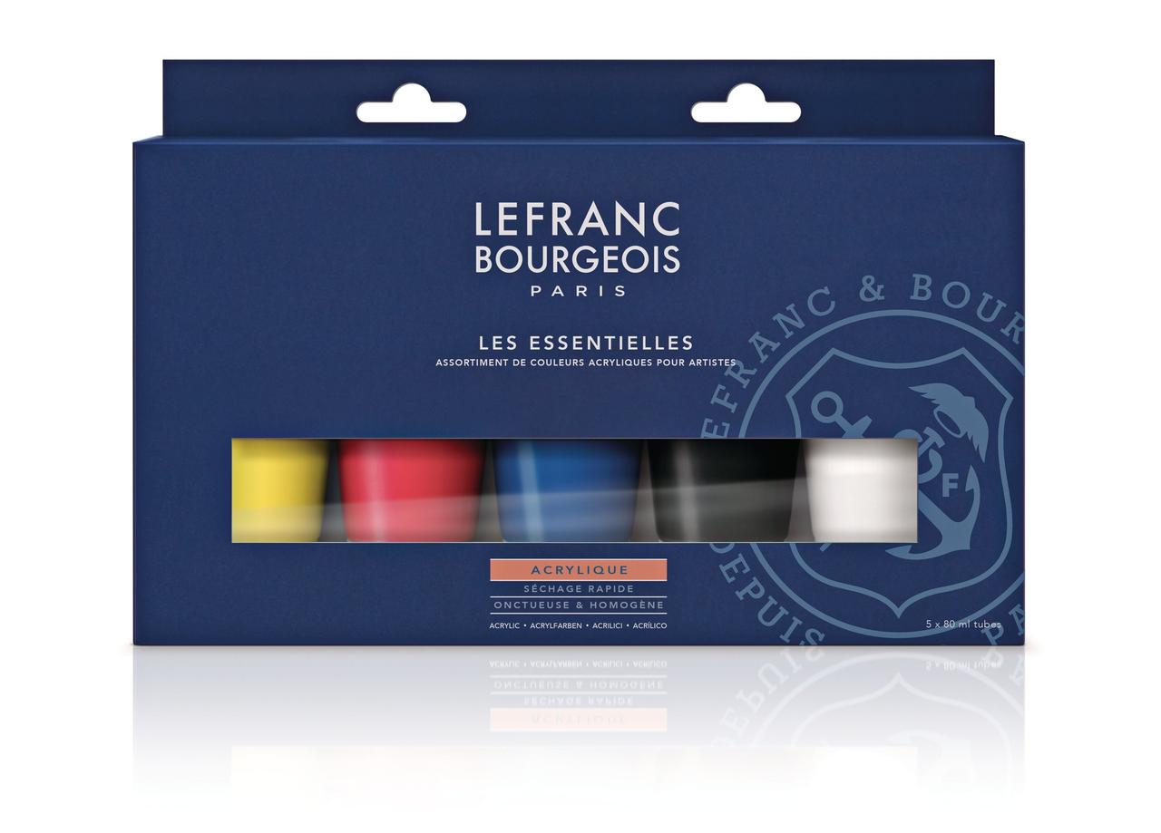 Набор акриловых красок Lefranc Bourgeois FINE ACRYLIC 5 X 80 мл
