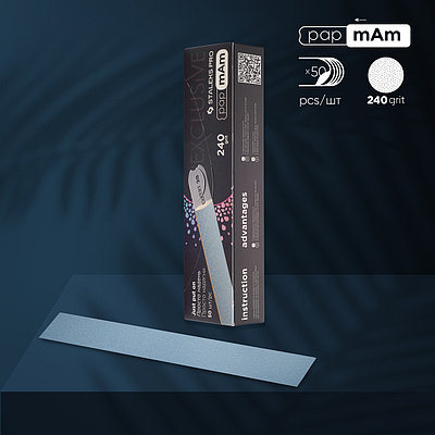 Сменные файлы STALEKS  PRO рармАм для прямой основы EXPERT 20 тонкие 240 грит (50 шт.)