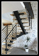 Каркас лестницы на монокосоуре модель 16