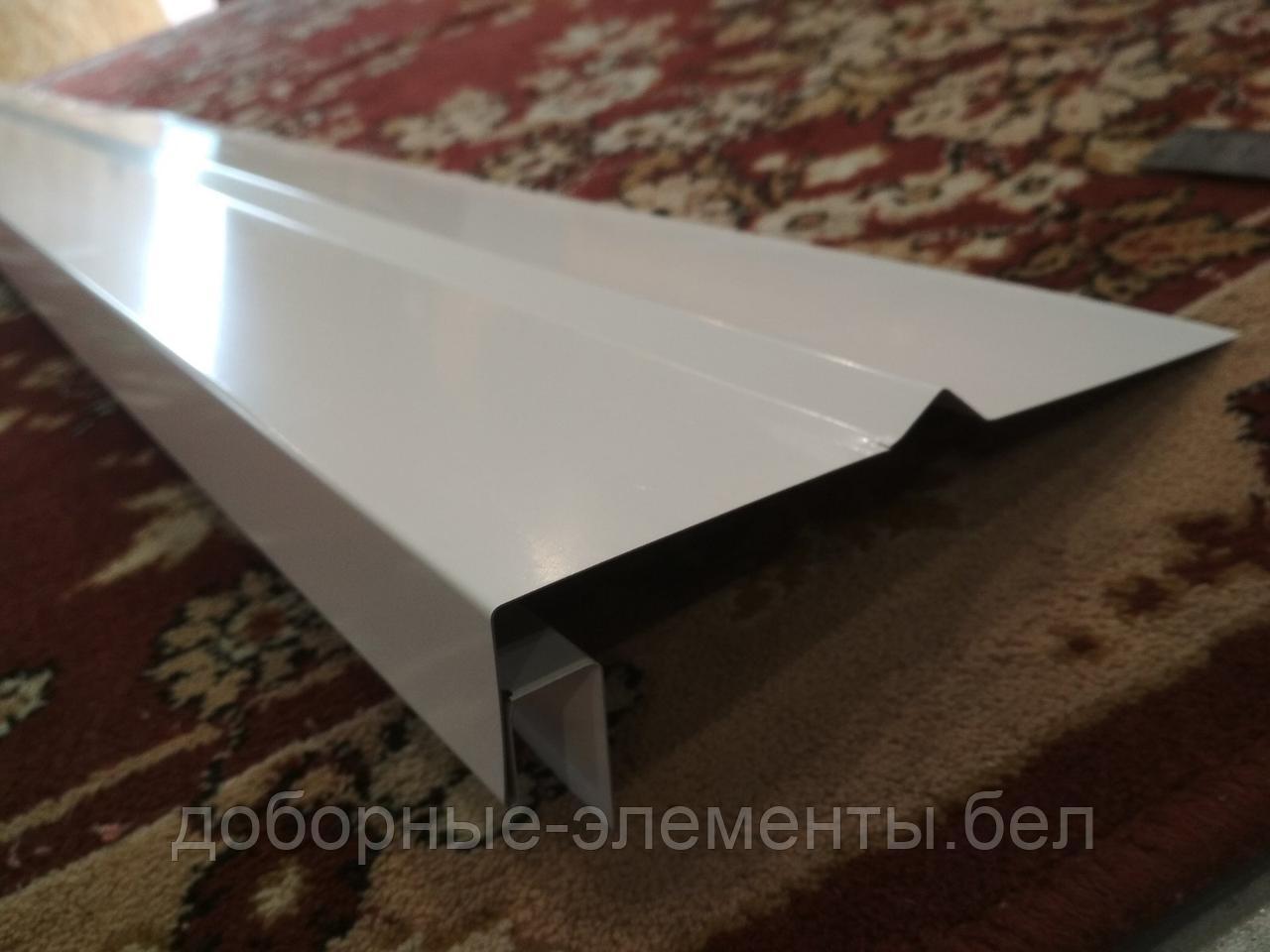 J-фаска (лобовая) 200х30 мм. RAL9003 белый