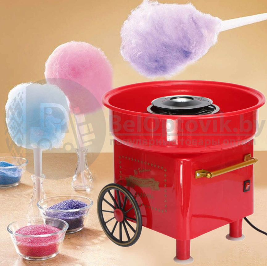 Аппарат для приготовления сладкой сахарной ваты RETRO Cotton Candy "CARNIVAL", 500 W - фото 6 - id-p127637455