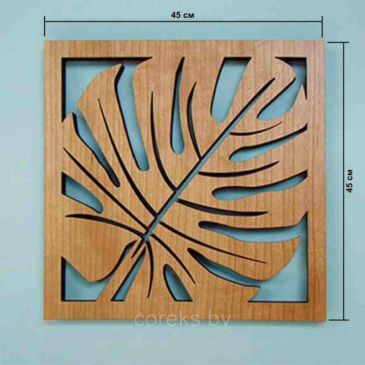 Декоративное деревянное панно "Тропики" (размер 45*45 см) №17 - фото 2 - id-p169446719