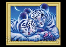 Алмазная мозаика 30*40 5Д милые тигрята