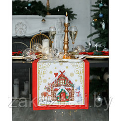 Дорожка на стол «Этель: Новогодняя сказка», 40 × 147 см, 100 % хлопок, саржа, 190 г/м²