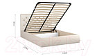 Двуспальная кровать Sofos Беатриче тип A с ПМ 160x200, фото 2