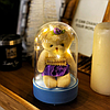 Сувенир-светильник в колбе с подсветкой. Мишка, роза, ёлочка, фото 2