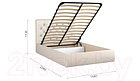Полуторная кровать Sofos Беатриче тип A с ПМ 140x200, фото 2