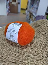 Пряжа Gazzal Super Kid Mohair цвет 64429 оранжевый