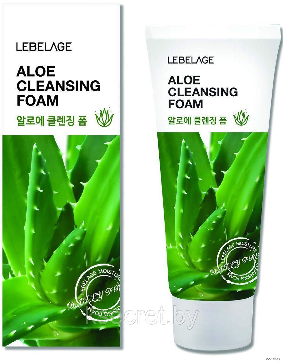 LEBELAGE Очищающая пенка для умывания ALOE CLEANSING FOAM с экстрактом алоэ вера - фото 1 - id-p169477437