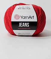 YarnArt Jeans цвет 90 красный