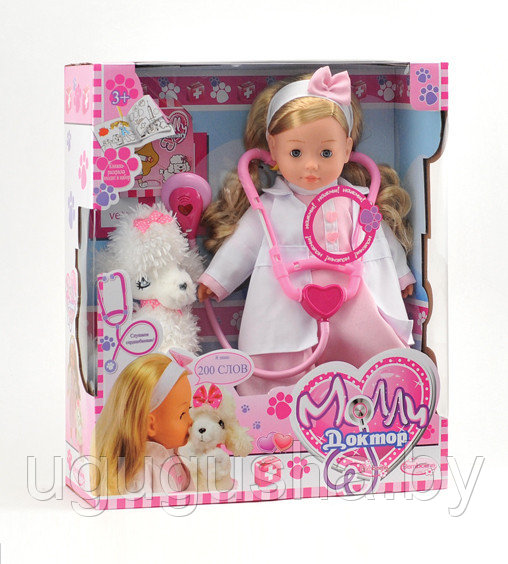 Кукла интерактивная 40 см Bambolina Молли Доктор со стетоскопом - фото 2 - id-p169483674