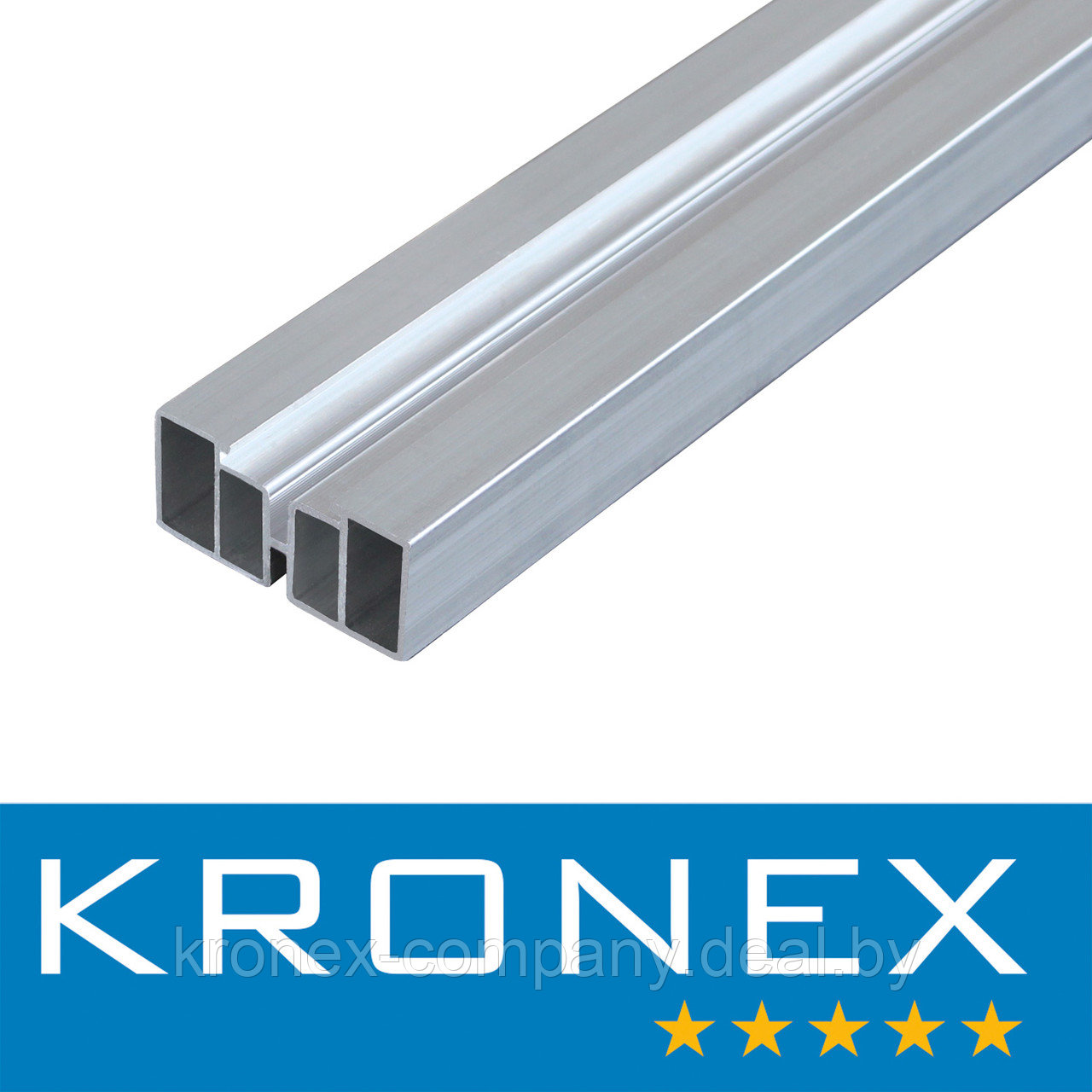 Лага алюминиевая KRONEX 50*25*4000 мм несущая - фото 1 - id-p169432996