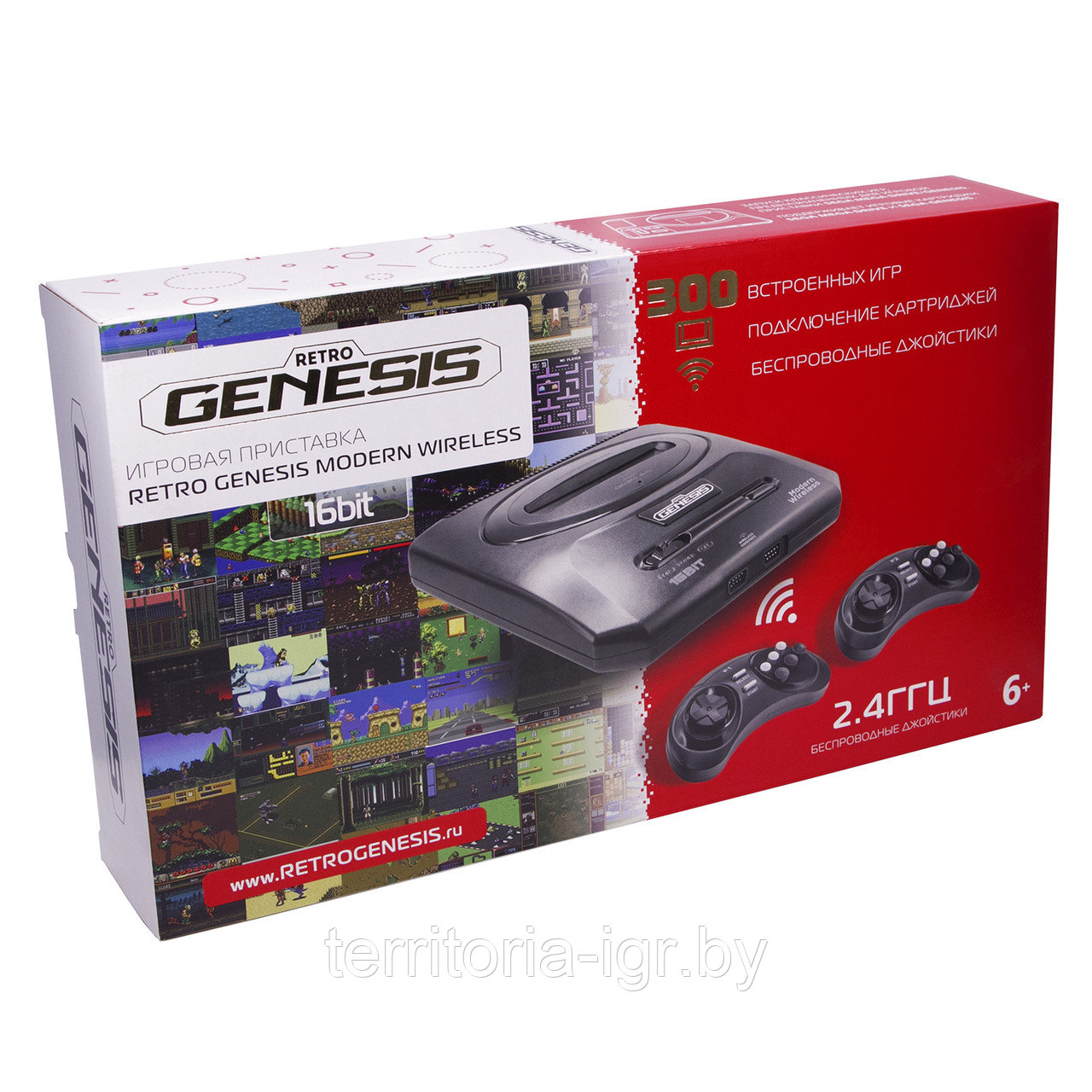 Игровая приставка ZD-02c SEGA Retro Genesis Modern Wireless + 300 игр - фото 1 - id-p169485462