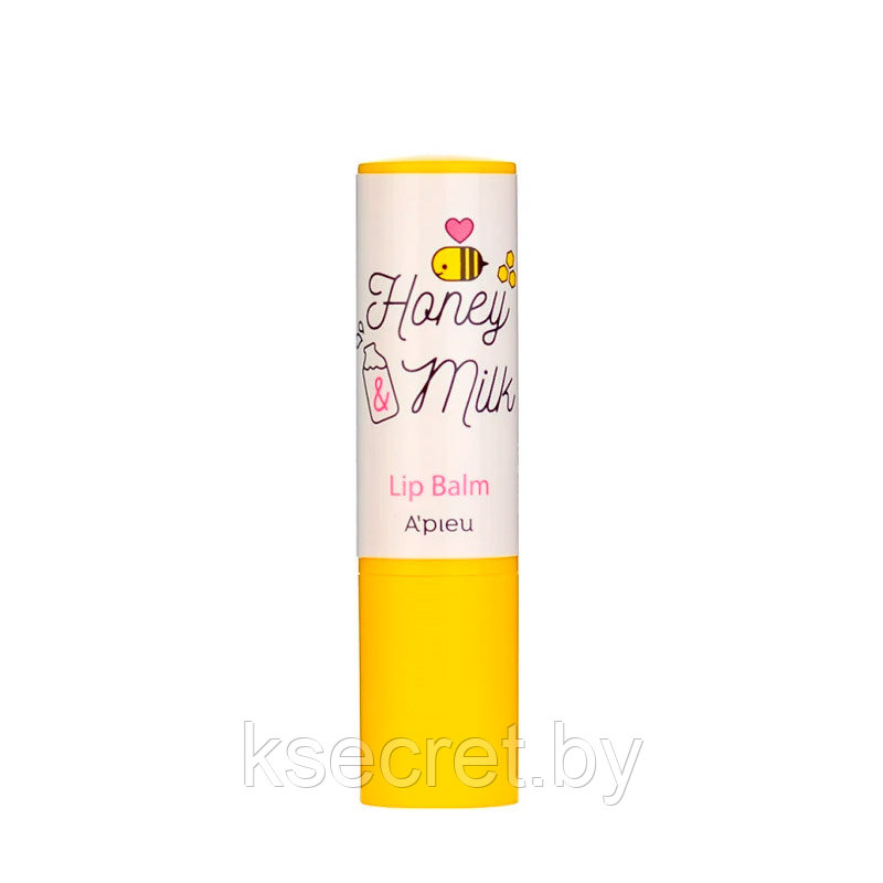 Бальзам для губ APIEU Honey Milk Lip Oil Balm 3,3гр - фото 1 - id-p169485471