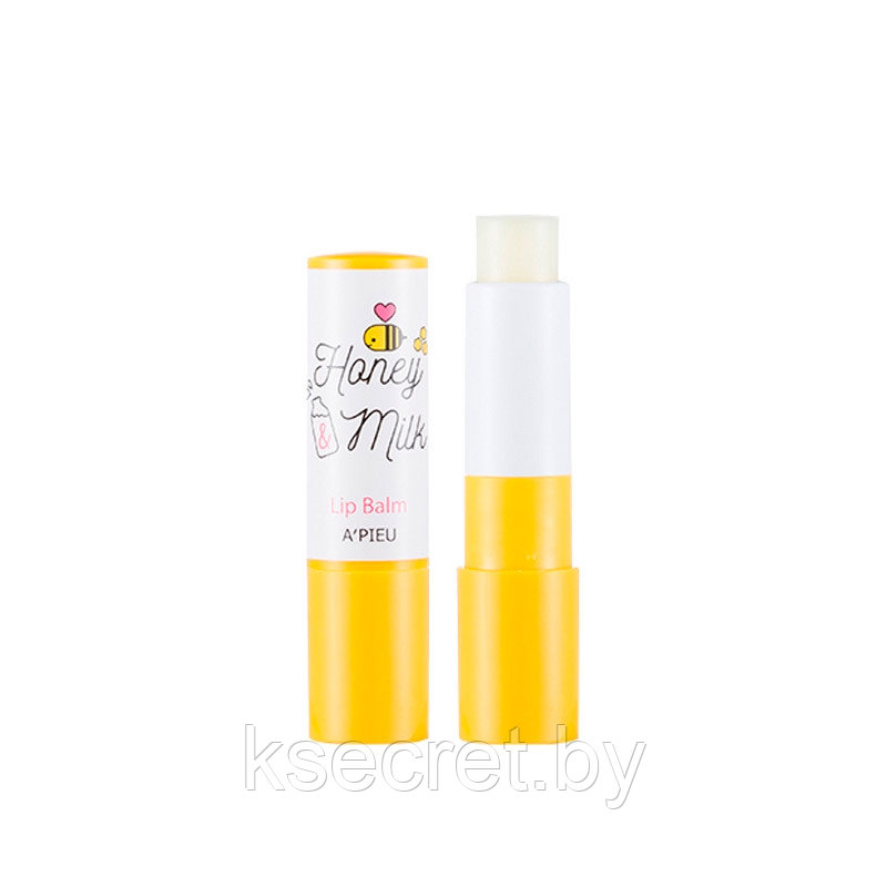 Бальзам для губ APIEU Honey Milk Lip Oil Balm 3,3гр - фото 2 - id-p169485471