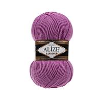 Пряжа Alize Lanagold 240 м. цвет 440 тёмно-сухая роза