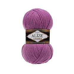 Пряжа Alize Lanagold 240 м. цвет 440 тёмно-сухая роза