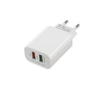 Блок для зарядки LuazON LN-110AC, 2 USB, 2 A белое 4598422