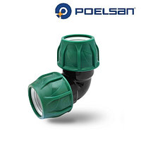 Компрессионный отвод Poelsan угловой 110х110