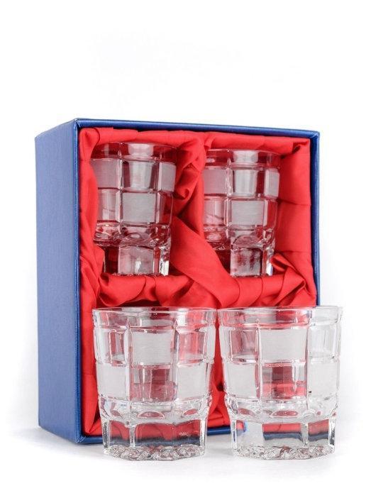 НЕМАН Хрустальные стаканы для виски, 4 шт, 200 мл - фото 1 - id-p169167709