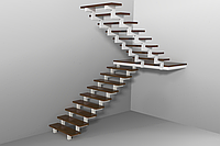 Двойной косоур лестницы модель 167