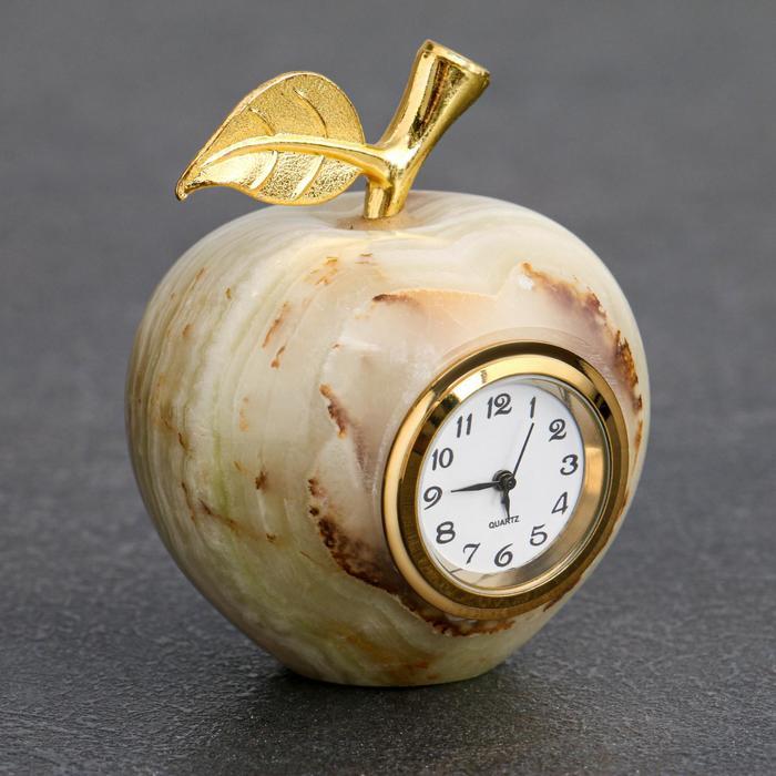 Часы "Яблоко", D=5 см, оникс - фото 2 - id-p169427012