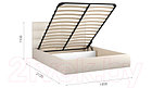 Двуспальная кровать Sofos Вена тип A с ПМ 180x200, фото 2