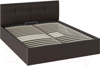 Двуспальная кровать ТриЯ Лора c мягкой обивкой с ПМ 160x200