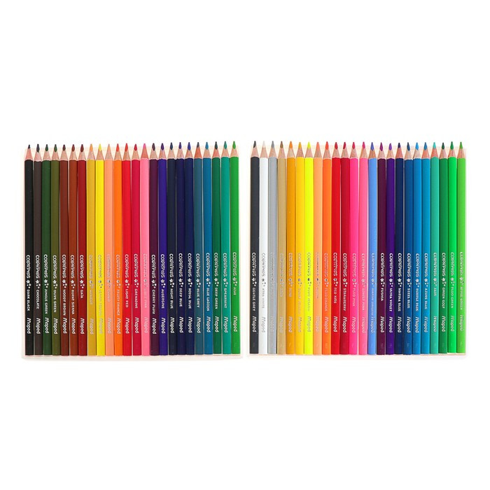 Карандаши трёхгранные, 48 цветов, Maped Color Peps, ударопрочный грифель - фото 5 - id-p169427960