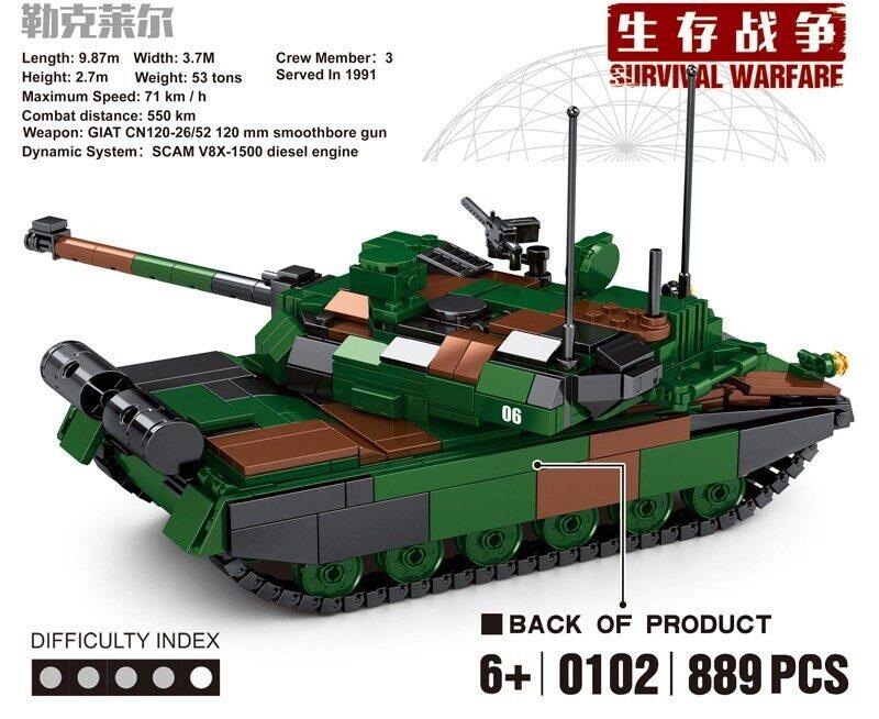 Конструктор Основной боевой танк Леклерк SY0102, 889 дет. - фото 9 - id-p169491652