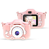 Детский фотоаппарат игрушка / Детский цифровой фотоаппарат Котик (Котенок) / Розовый, фото 6