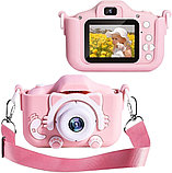Детский фотоаппарат игрушка / Детский цифровой фотоаппарат Котик (Котенок) / Розовый, фото 3