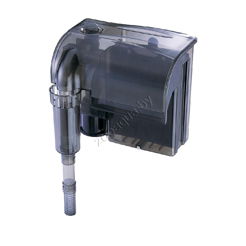 Фильтр рюкзачный Atman HF-0600 для аквариумов до 100 л, 660 л/ч, 6W с поверхностным скиммером (черный корпус) - фото 1 - id-p125279543