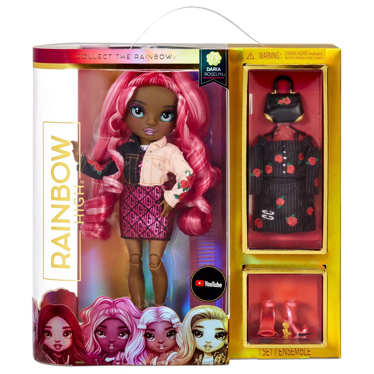 MGA Entertainment Кукла Рейнбоу Хай Дарья Розелин (Роза) 3 серия Rainbow High 575733 - фото 5 - id-p169492970