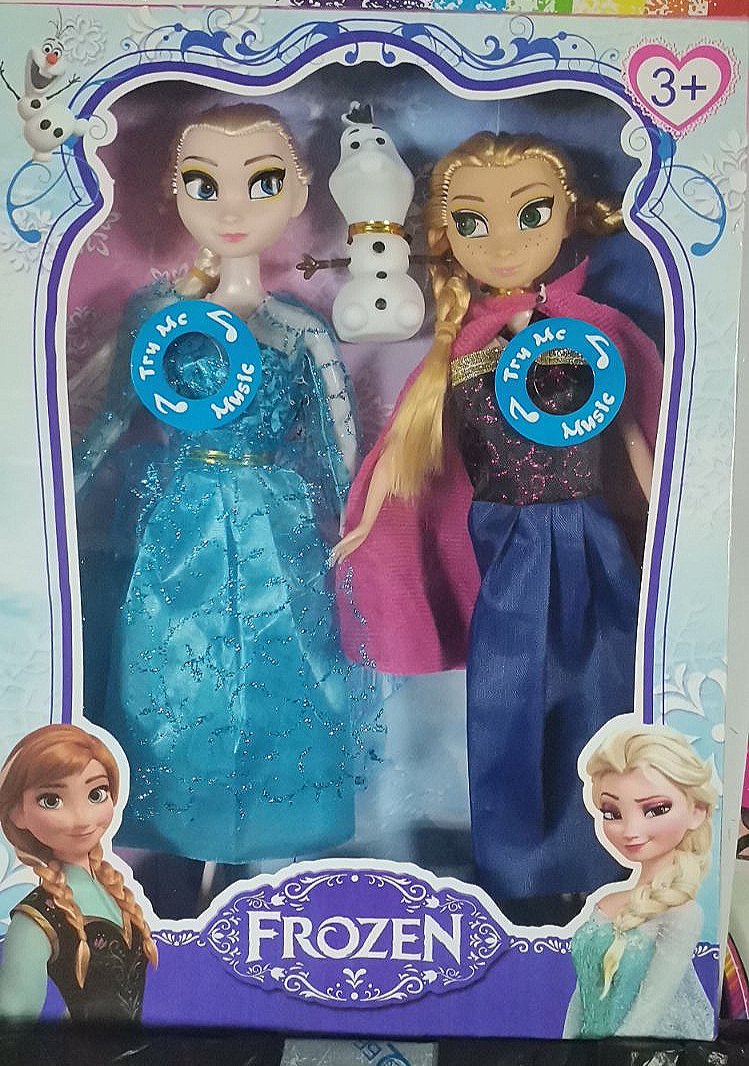 Куклы «Холодное сердце» Frozen Эльза и Анна и снеговик олаф музыкальные - фото 1 - id-p169503849